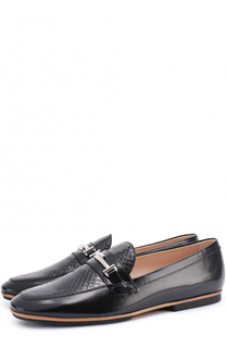 Кожаные лоферы с пряжкой Tod’s