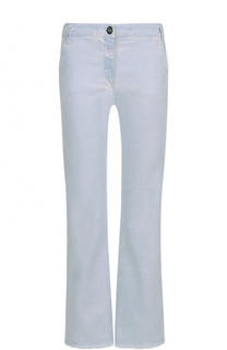 Укороченные расклешенные джинсы с потертостями Dorothee Schumacher