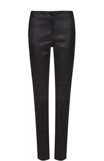 Кожаные укороченные брюки-скинни Diane Von Furstenberg