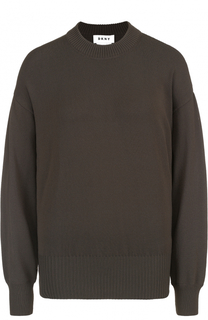 Пуловер свободного кроя с открытой спиной DKNY