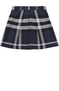 Юбка в клетку со складками Burberry