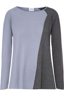 Кашемировый пуловер прямого кроя с круглым вырезом Armani Collezioni