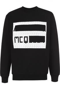 Хлопковый свитшот с принтом MCQ