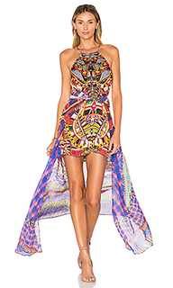 Платье с прозрачным оверлеем - Camilla