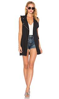 Long moto vest - Free People