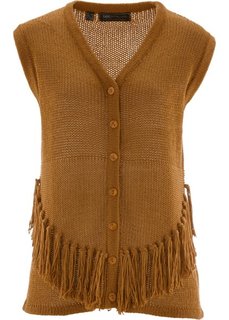 Вязаный жилет (бронзовый) Bonprix