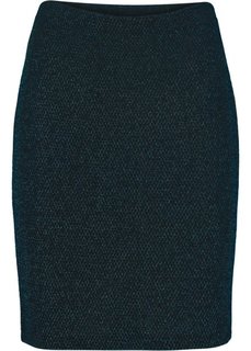 Люрексовая юбка (черный/синий) Bonprix