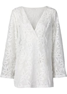 Пляжная туника (белый) Bonprix
