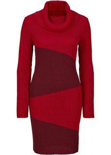 Вязаное платье (красный) Bonprix