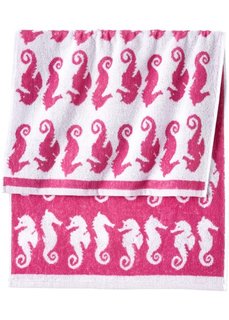 Полотенце для рук Морской конек (ярко-розовый) Bonprix