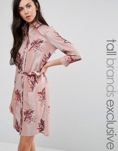 Платье-рубашка в пижамном стиле Alter Tall - Мульти