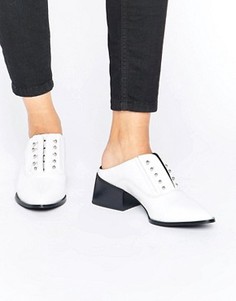 Белые лакированные кожаные туфли Sol Sana Claire - Белый
