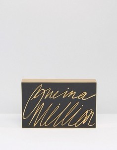 Клатч с 3-D надписью One In A Million Lulu Guinness - Черный