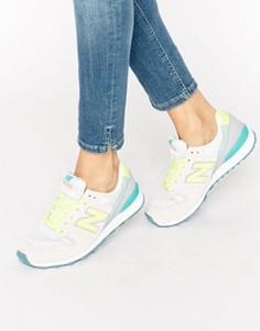 Пастельные замшевые кроссовки New Balance 996 - Серый