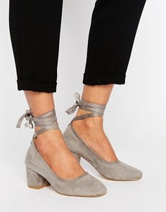 Туфли на каблуке с завязками вокруг щиколотки Kurt Geiger Treacle - Серый