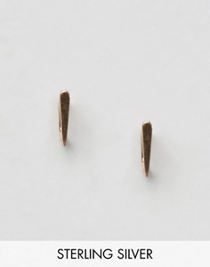 Серебряные серьги мини с покрытием из розового золота ASOS - Медный