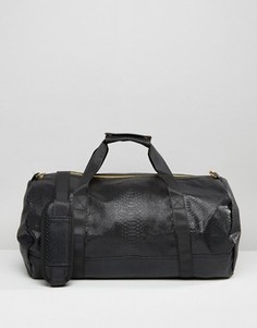 Черная сумка с отделкой под кожу питона Mi-Pac - Черный