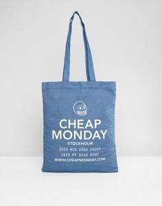 Джинсовая сумка-шоппер Cheap Monday - Синий