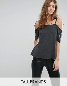 Топ с открытыми плечами Vero Moda Tall - Серый