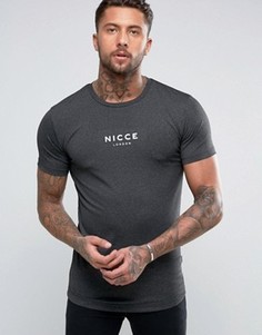 Темно-серая футболка Nicce London - Черный