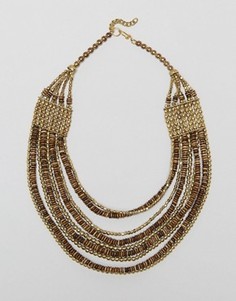 Многорядное ожерелье с бусинами Raga - Коричневый