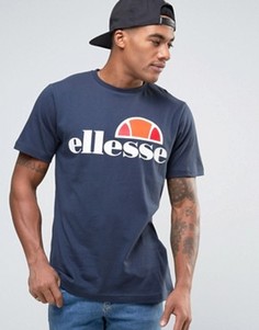 Футболка с классическим логотипом Ellesse - Темно-синий