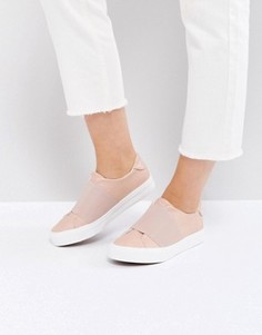 Кроссовки-слипоны с перекрестными резинками New Look - Черный