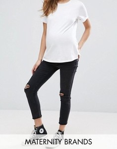 Джеггинсы скинни с посадкой над животом New Look Maternity - Черный