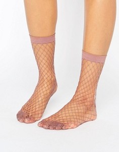 Сиреневые носки в крупную сетку ASOS - Фиолетовый