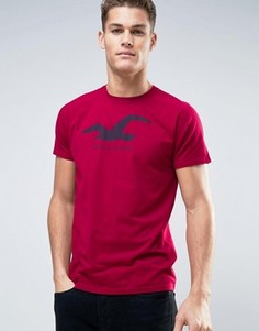 Красная футболка с логотипом Hollister - Красный