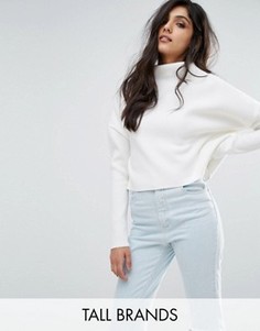 Свитер в рубчик Missguided Tall - Белый