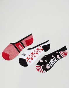Набор из 3 пар носков-невидимок с сердечками Vans - Мульти