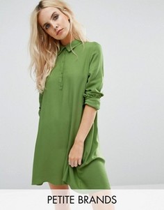 Асимметричное платье-рубашка Noisy May Petite Debby - Зеленый