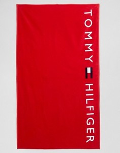 Красное полотенце с логотипом Tommy Hilfiger - Красный