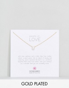 Позолоченное ожерелье Dogeared Pearls of Love - Золотой