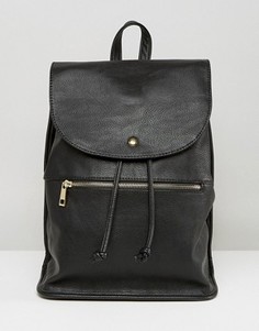 Мягкий рюкзак с молнией ASOS - Черный