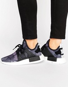 Черные кроссовки с камуфляжным принтом adidas Originals NMD Xr1 - Черный