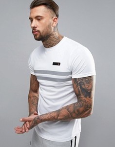 Компрессионная футболка со светоотражающей вставкой Ellesse Sport - Белый