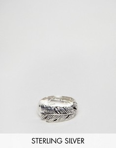 Серебряное кольцо в виде пера Seven London - Серебряный