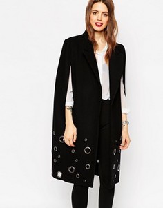 Кейп с люверсами ASOS - Черный