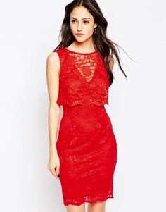 Кружевное платье Jessica Wright Lucia - Красный