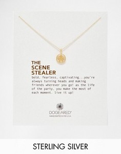 Позолоченное ожерелье с подвеской Dogeared The Scene Stealer - Золотой