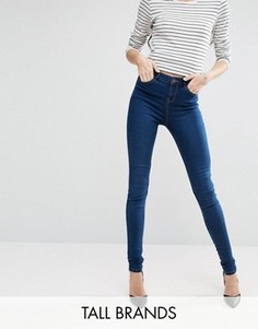 Ультразауженные джинсы cкинни New Look Tall - Синий