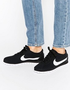 Черно-белые кроссовки с перфорацией Nike Cortez Ultra Moire - Черный