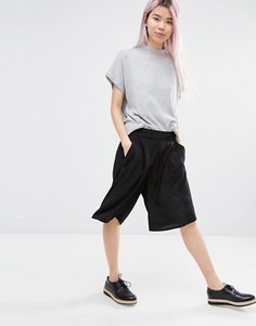 Юбка-шорты с широкими штанинами Monki - Черный