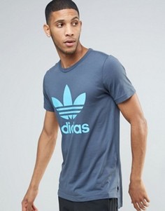 Футболка в стиле милитари adidas Originals AY8003 - Синий