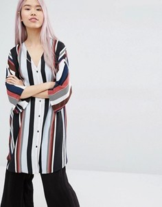 Oversize-блузка в полоску Monki - Мульти