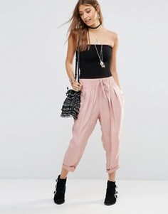 Свободные гаремные брюки Free People - Розовый