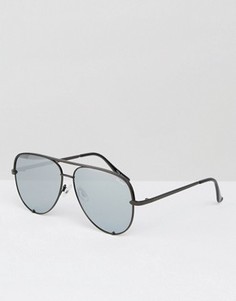 Черные солнцезащитные очки-авиаторы Quay Australia x Desi - Черный