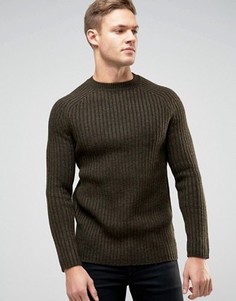 Джемпер цвета хаки с круглым вырезом New Look - Зеленый